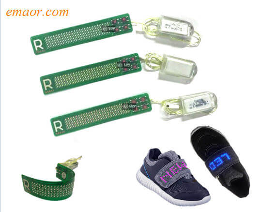 LED Programable Smallest Led Flexible Soft Belt with Scrolling Message Display Belt Lights Up for Kid Shoes 