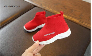Kids Shoes Elastic Sports Led Shoes Leisure Baby Light Shoes Children Kids Breathable Sport Shoes 