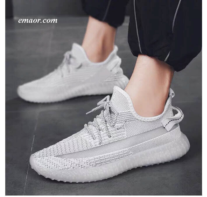 mens all white yeezys