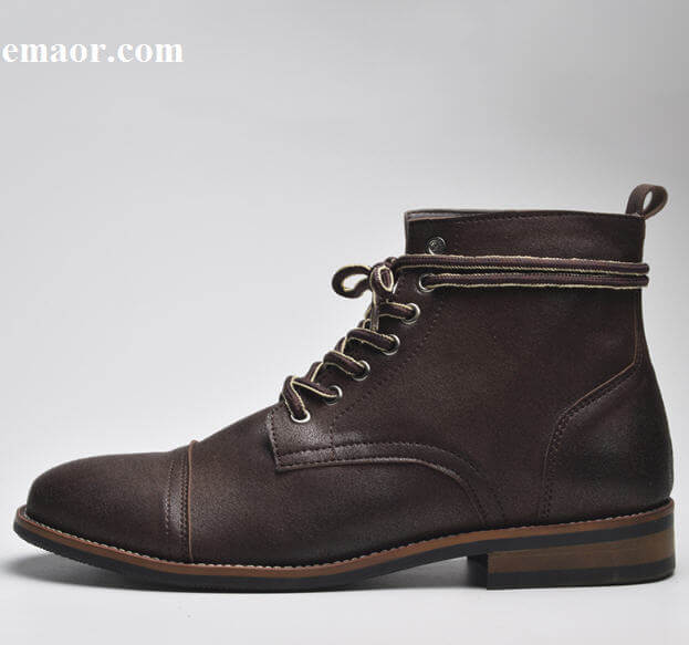 Men Ankle Boots Fashion Lace-up High Quality Men British Boot Athletic Autumn Winter Male Martin Boots