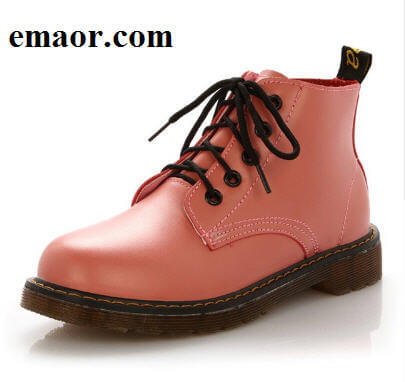 Women's Casual Boots Lace Up Round Toe Boots Fashion Ankle Leather Combat Martin Boots for Ladies Leather Classic Ankle Martins Shoes