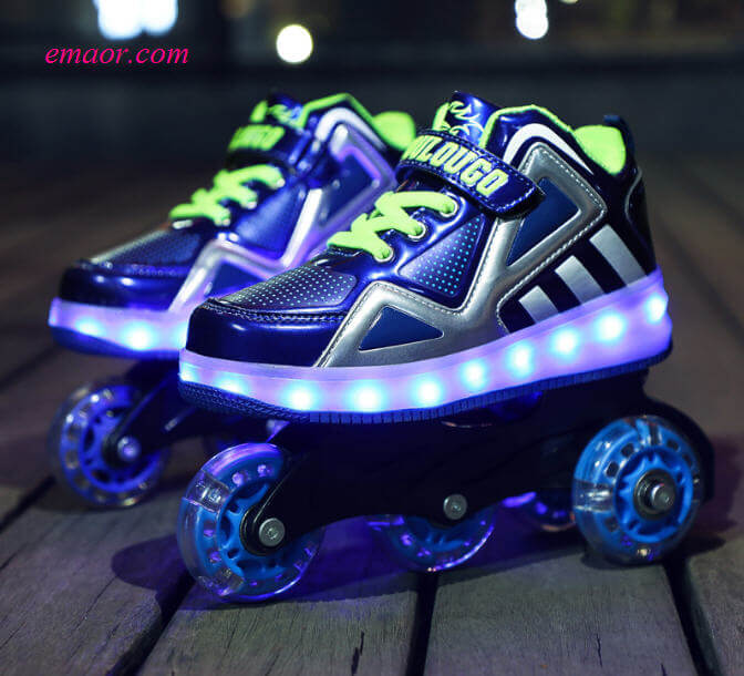 Boys Shoes Two-wheeled Children's shoes Pulley Sports Shoes Girls With Wheels Four wheeled Adult Shoes