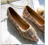Flat Mules Shoes Cozy Weave Peas Boat Shoes Women's Designer Nurse Lazy Slip on Loafers Pointy Shallow Mocassin Femme Lady Multi-color Flat Oxfords Flat Mules Shoes