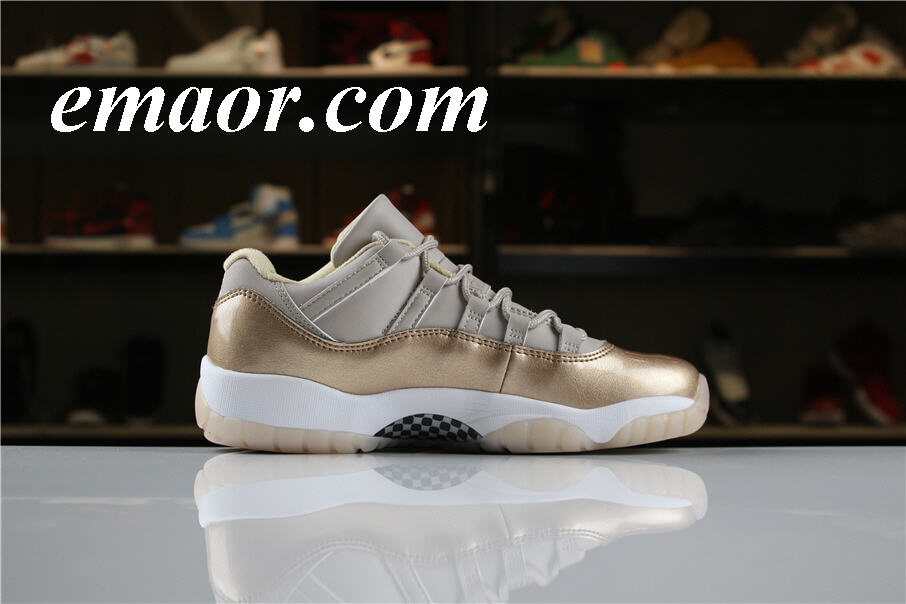  Best Basketball Shoes Air Jordan 11 Low Gold AJ11 Retro Men's Basketball Shoes Shock Absorbing Comfortable Shoes Outdoor Sports Sneakers Best Basketball Shoes 