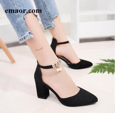 High Heels for Women Comfortable And Beautiful Pointed Toe Wedding Sexy Pumps Side with Pearl Ladies Princess Shoes