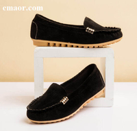 Women Flats Shoes 2019 Fashion Casual Loafers Suede Candy Color Slip on Flat Shoes Classical Ballet Flats Comfortable Ladies Shoes