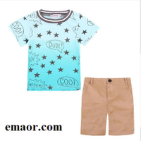 Kids Clothes Active Boys Sets Summer Fashion Short Sleeve Floral Shirts+Shorts Suits Pants 2 Pieces Breathable Children Clothing 