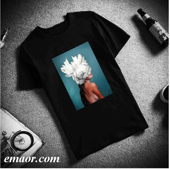 New Design Your Own Shirt Tops White T Shirt Funny for Womens Cotton Short Sleeve Plus Size Hoodie Cotton Casual Couple T Shirt Flowers for Girls