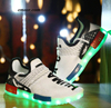 Led Luminous Shoes for Girls Boys USB Recharge Glowing Sneakers Man Light Up Shoes