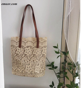 New Summer Lace Bucket Lady Handbags Beis Bags Sling Bags Beach Bags Tote Bags