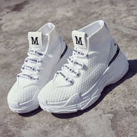 Fashion Knit Upper Lightweight Breathable Sports High Top Lovers Casual Shoes for Womens Mens High Top Running Shoes for Mens Yangmi