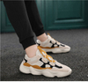 Sneakers Men Shoes 2019 Spring Mesh Casual Shoes Men Daddy Style Chunky Sneakers Fashion Summer Lace Up Student Dancing Shoes