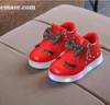 Children Glowing Shoes New Fashion Princess Bow Girls Led Shoes Lovely Spring Autumn Cute Japan Girl Baby Sneakers Shoes