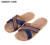 Best Sandals for Men Summer Fashion Slides Straw Shoes Breathable Rubber Flip Flops Cheap Mens Beach Sandals Sale Comfortable Flip Flops 