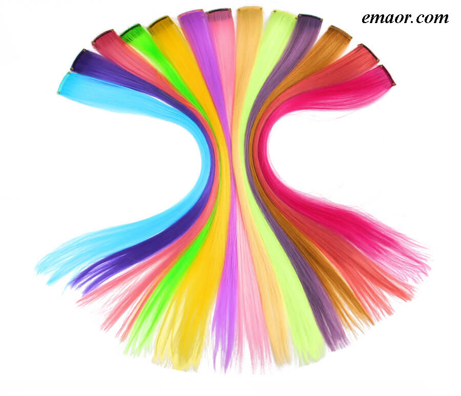 Human Hair Wigs Color Highlight Clips Clip 20 Inches Long Straight Hair Natural Wigs Toupee Hair Pieces for Women