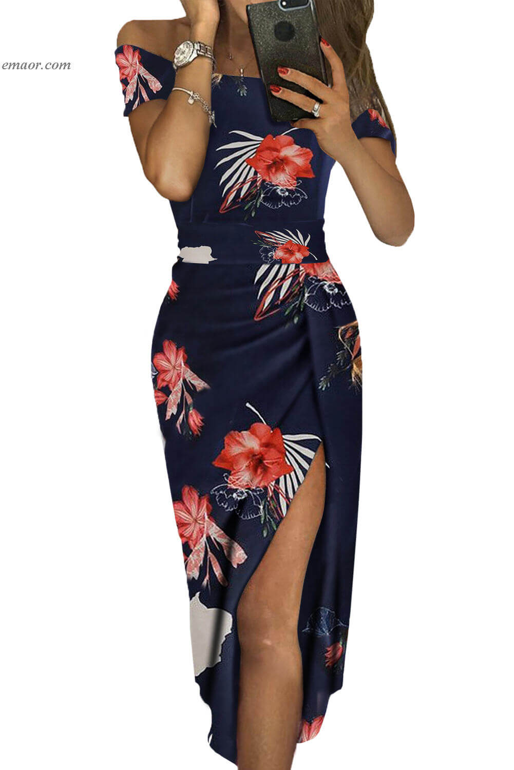 Hot Pink Maxi Dress Light Blue Floral Print Short Sleeve Off Shoulder Dress Hot Pink Homecoming Dress Hot Pink Bodycon Dress Hot Pink Maxi Dress