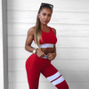 High Waist Sports Yoga Set Tracksuit Leggings Sports Suit Gym Sportswear Workout Patchwork Running Fitness Jogging Suit for Womens 