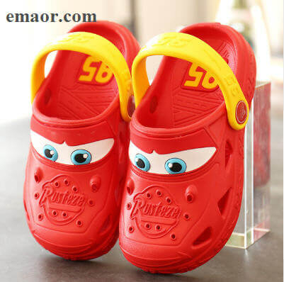 Kids Garden Shoes Summer Cartoon Car Hollow Cute Hole Non-slip Children's Beach Breathable Sandals