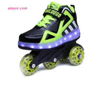 Boys Shoes Two-wheeled Children's shoes Pulley Sports Shoes Girls With Wheels Four wheeled Adult Shoes