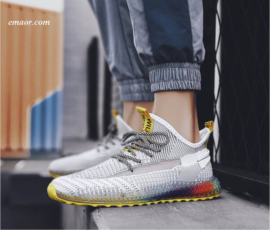Yeezy Shoes Summer All 4D Outsole Off White Star Yeezy Shoes Air 350 Boost V2 Men Student Running Sneakers Shoes Yeezy