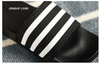  Men's Slippers Frette Slippers Soft Black And White Stripes Kanye Slippers Concha Slippers 