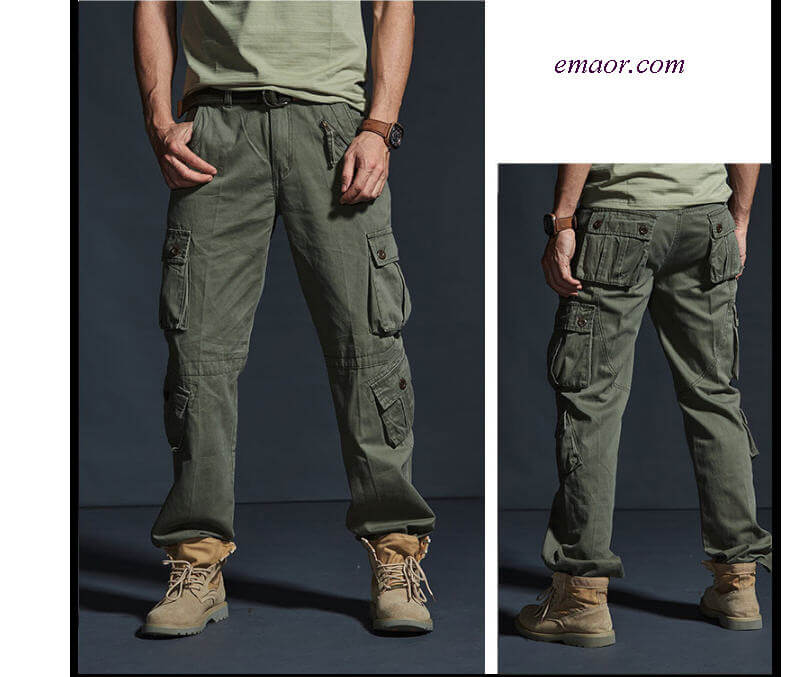 Hot Tactical Mens Cargo Pants Cheap Cotton Casual Multi-Pocket Military Men Pants 