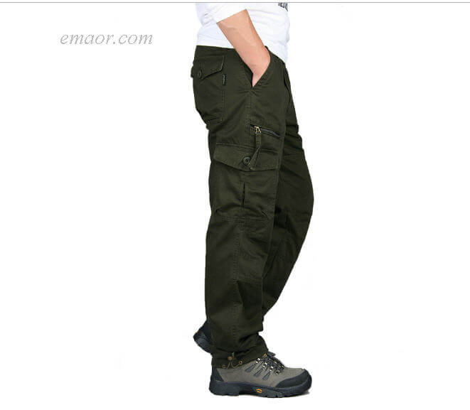 Best Men's Cargo Pants Cheap Multi Pockets Military Tactical Cam Cargo Pants on Sale