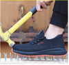 Men's Work Safety Shoes Outdoor Steel Toe Footwear Indestructible Stylish Breathable Sneakers Cheap Safety Shoe Boots