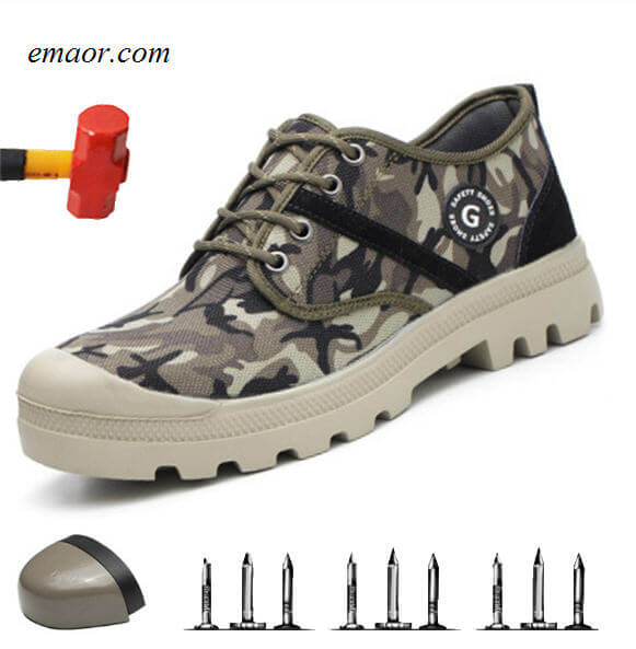 Safe Step Men's Shoes Safe Camo Spring Mesh Breathable Casual Shoe Work Sneakers Workforce Safety Shoes Safety Shoes on Sale