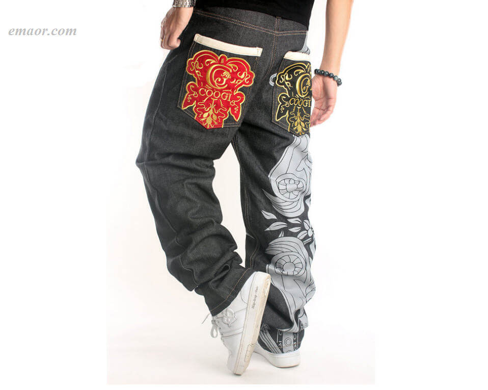  Jeans HIPHOP Jeans Printed Baggy Skateboard Pants Lucky Jeans on Sale Plus Size High Waisted Jeans