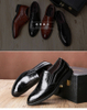 Formal Shoes for MenTwo-tier Cowhide Business Shoes Casual Leather Shoes for Men Leather Dress Shoes