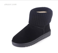 Fashion Snow Boots Warm Snow Boots Fashion Square Flat Heels Ankle Boots Keen Winter Boots 