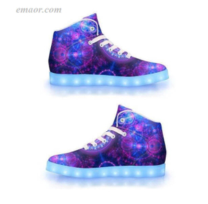  Fashion Led Tennis Shoes Blue & Pink Fractal-app Controlled Low Top Led Shoes Best Light Up Shoes Flashing Light Shoes 