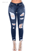 Fashion Women's Raw Hem Denim Jeans Pants on Sale