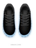Best Custom Light Up Shoes Black Out -APP Controlled Low Top LED Shoes Wish Light Up Shoes