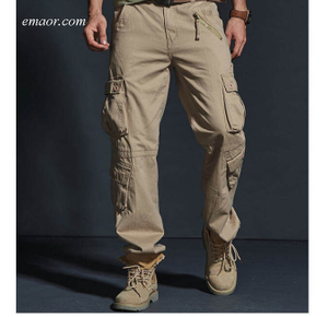 Hot Tactical Mens Cargo Pants Cheap Cotton Casual Multi-Pocket Military Men Pants 