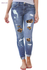  Destroyed Skinny Jeans Women's Stretch Jeans on Sale 