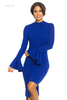  Dresses Wholesale Royal Keyhole Asymmetric Bodycon Midi Dress Party Dresses on Sale Dresses