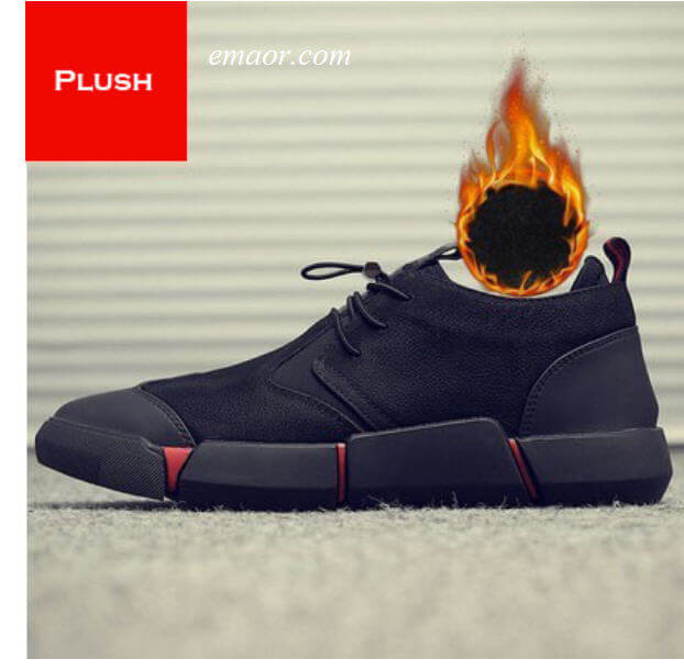 Fashion Men's Shoes Sneaker Merkmak Black Warm Sneakers Men's Shoes Sneaker Casual Shoes for Men