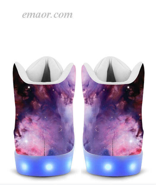Best Light Up Shoes Nebule-APP Controlled High Top LED Shoes Original Light Up Gym Shoes
