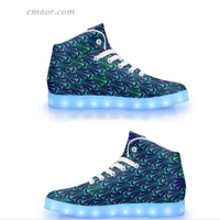 Hot Shoes with Lights Popular Light Up Shoes Aquanautic-App Controlled High Top LED Shoes Fashion Light Up Shoes 