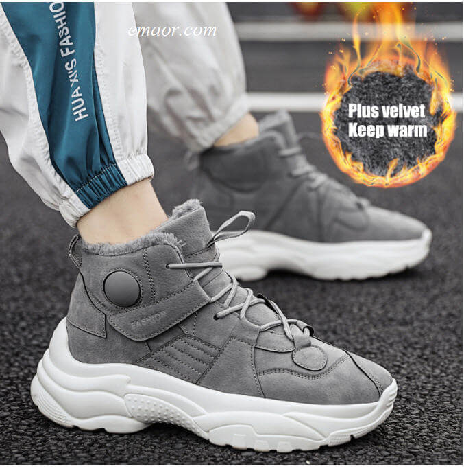 Men's Running Shoes on Sale Winter Warm Running Shoes for Men Business Casual Sneakers Cheap Running Shoes for Men 