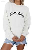 Outerwear Affordable Women's Outerwear Best Printed Long Sleeve Pullover Casual Sweatshirt Outerwear