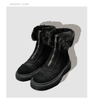 Women's Winter Boots Women's Snow BootsWarm Winter Zipper Flat With Women Shoes Best Winter Boots for Women