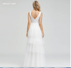 Dress for Wedding Elegant Layered Wedding Dresses Double V-Neck Sequined Embroidery Lace Wedding Dress