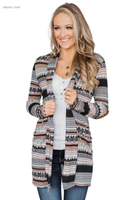 Winter Outerwear Fashion Wholesale Women's Outerwear Multicolor Unforgettable Printed Cardigan Coat 