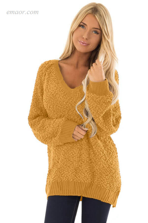 Fashionable Outerwear Men Ribbed Neckline Popcorn Knit Sweater Sweaters & Cardigans on Sale