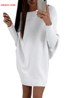 Hot Wholesale Stylish Long Sleeve Baggy Women's Sweater Dress on Sale